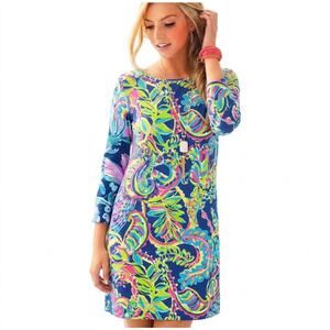 NWT Lilly Pulitzer Marlow Shift Dress in Toucan Play 100% Pima Cotton XL Boho